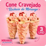 Foto enviada por Eduardo: três cones cravejados